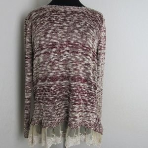 Altar'd State sweater with lace.   C